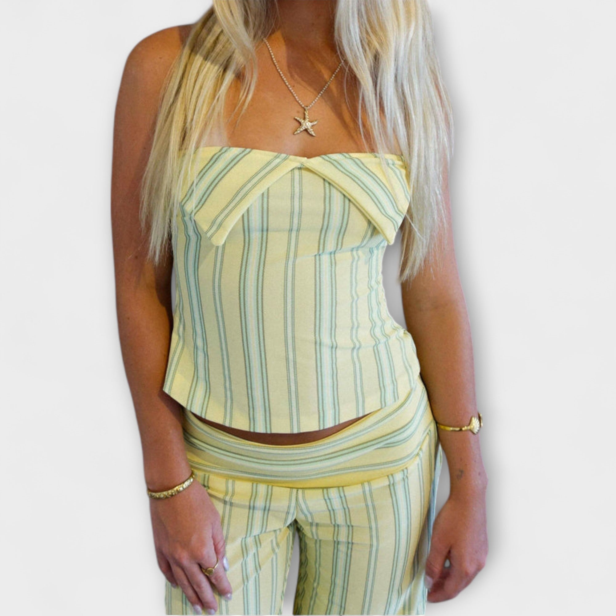 Anastasia - Classic Striped Trouser Ensemble